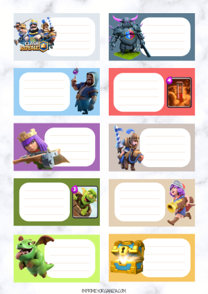 Etiquetas Clash Royale